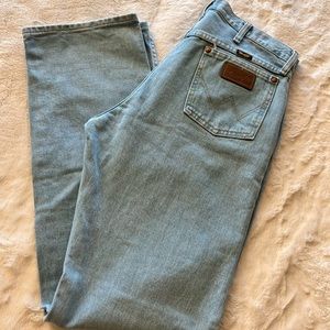 Wrangler bleach wash cowboy cut